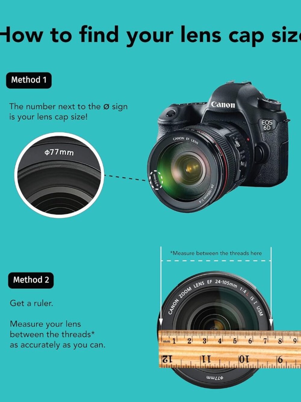 Camera Lens Cap Leash with Elastic String, Compatible with Universal DSLR SLR Ev - Picture 8 of 8